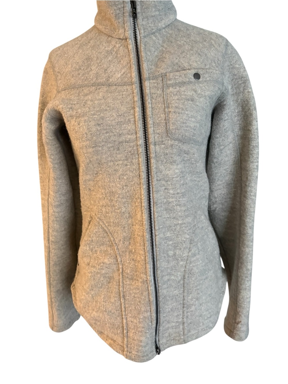 Ibex Wool grey zip up jacket